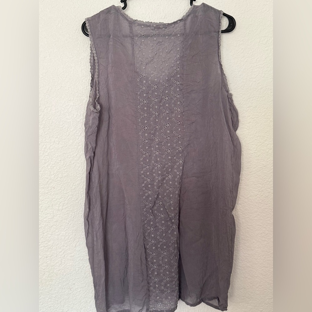 Johnny Was Cattleya Embroidered Long Tunic-LARGE - Picture 5 of 9